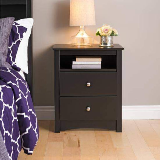 Sonoma Tall 2 Drawer Nightstand with Open Shelf - Multiple Options Available-Wholesale Furniture Brokers
