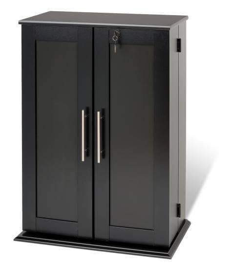 Locking Media Storage Cabinet with Shaker Doors - Multiple Options Available-Wholesale Furniture Brokers