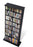 Black Double Multimedia Storage Tower - Multiple Options Available-Wholesale Furniture Brokers