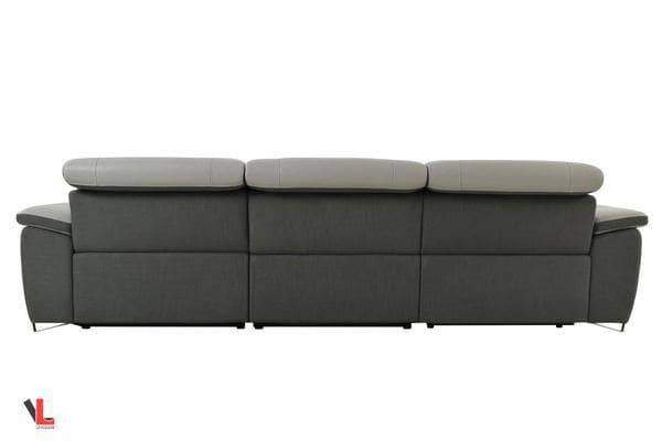 Aura Light Gray Power Reclining Medium Sectional with Right Facing Chaise-Wholesale Furniture Brokers