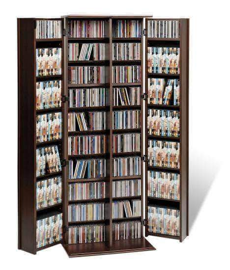 Grande Locking Media Storage Cabinet with Shaker Doors - Multiple Options Available-Wholesale Furniture Brokers