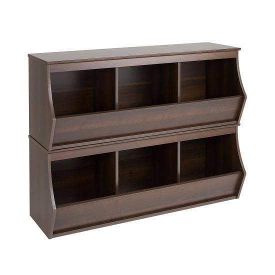 Fremont Stacked Six Bin Storage Cubby - Multiple Options Available-Wholesale Furniture Brokers