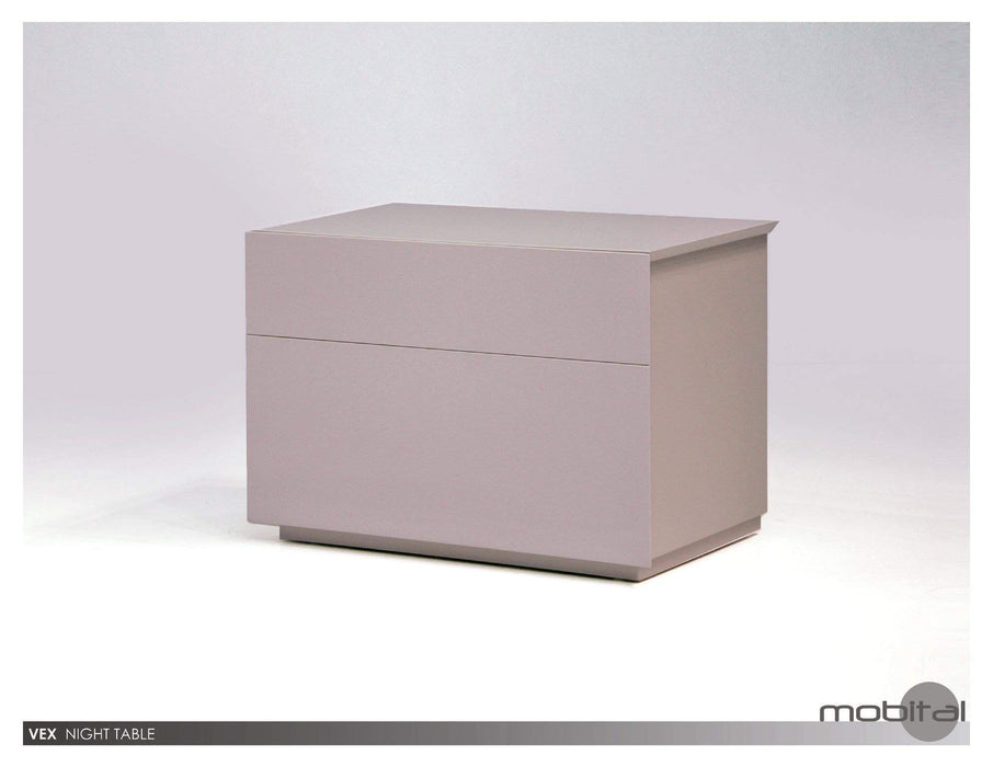 Mobital Nightstand Stone Vex 2 Drawer Night Table Matte Stone - Available in 2 Colors