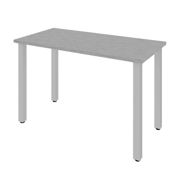 Modubox Desk Silver Gray Universel 24“ x 48“ Table Desk with Square Metal Legs - Available in 10 Colors