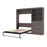 Modubox Murphy Wall Bed Bark Gray Pur Full Murphy Wall Bed and Storage Unit with Drawers (95W) - Available in 2 Colors