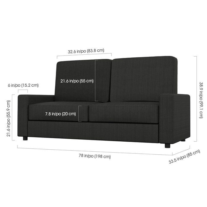 Modubox Murphy Wall Bed Pur Queen Murphy Wall Bed, a Storage Unit and a Sofa - Available in 2 Colors