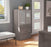 i3 Plus Lateral File Cabinet with Frosted Glass Doors Hutch - Bark Gray