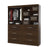 Bestar Closet Organizer Chocolate Pur 72” Closet Organizer - Available in 4 Colors