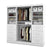 Bestar Closet Organizer White Pur 86“ Closet Organizer - Available in 3 Colors