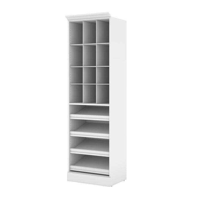 Bestar Closet Organizer White Versatile 25” Closet Organizer - Available in 2 Colors