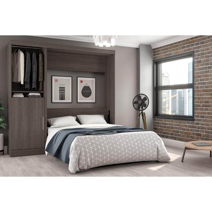 Bestar Full Murphy Bed Nebula Full Murphy Bed with Storage Unit (84W) - Available in 4 Colors