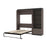 Bestar Murphy Beds Bark Gray & Graphite Orion Full Murphy Bed And Shelving Unit With Drawers - Available in 2 Colors