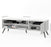 Bestar TV Stand Krom 54W TV Stand With Metal Legs For 60" TV - Available in 2 Colors