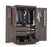 Bestar Wardrobe Bark Gray Pur 49” Wardrobe with Pull-Out Shoe Rack - Available in 2 Colors