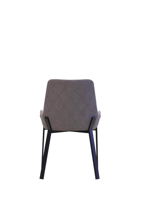 Mobital Dining Chair Dark Gray Benson Dining Chair Dark Gray Fabric With Black Powder Coated Metal Frame Set Of 2