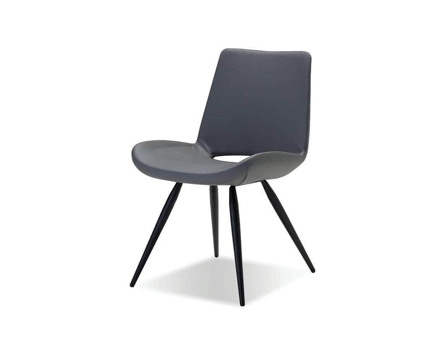  Mobital Dining Chair Gray Leatherette Willam Upholstered Dining Chair With Powder Coated Legs Set Of 2 - Available in 2 Options