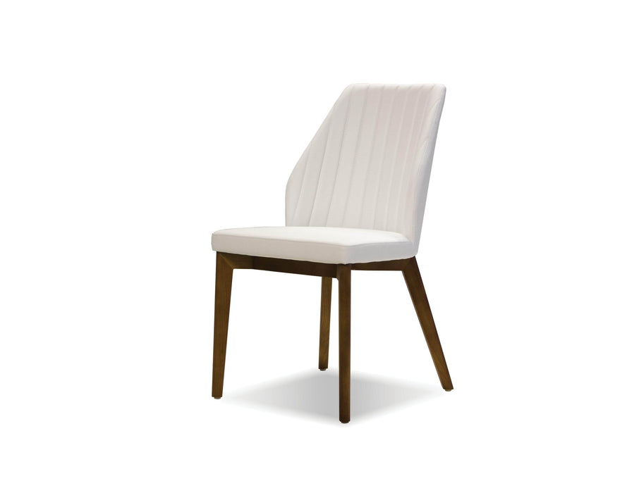 Pending - Mobital Dining Chair White Totem Leatherette  Dining Chair With Ash Wood Set Of 2 - Available in 2 Colors