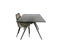  Mobital Dining Table Smoked Gray Noire Extending Dining Table Smoked Gray Glass With Iron Colored Steel Base