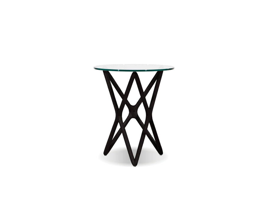  Mobital End Table Black Quasar 22" Tall End Table Clear Glass  - Available in 2 Colors