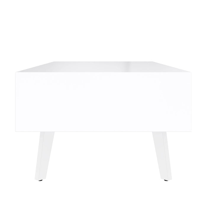 Pending - Modubox Coffee Table Bestar Adara 48W Coffee Table - UV White and Mountain Ash Gray