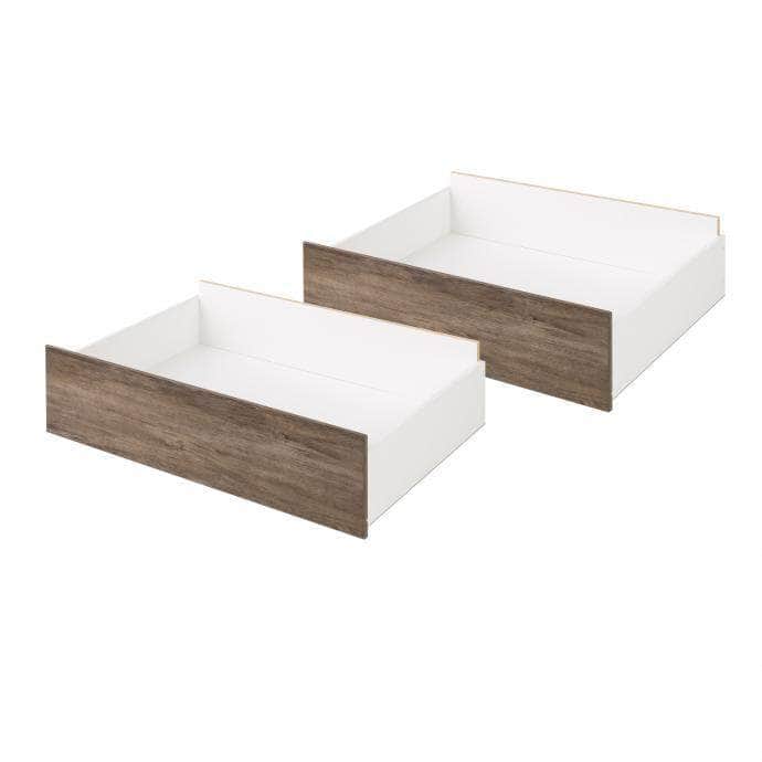 Pending - Modubox Drifted Gray Select Storage Drawers on Wheels - Set of 2 - Available in 4 Colors
