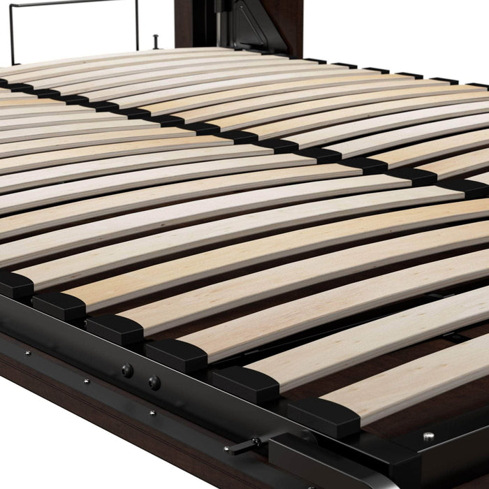 Bestar Murphy Wall Bed Pur Full Murphy Wall Bed and 2 Storage Units (131”) - Available in 2 Colors