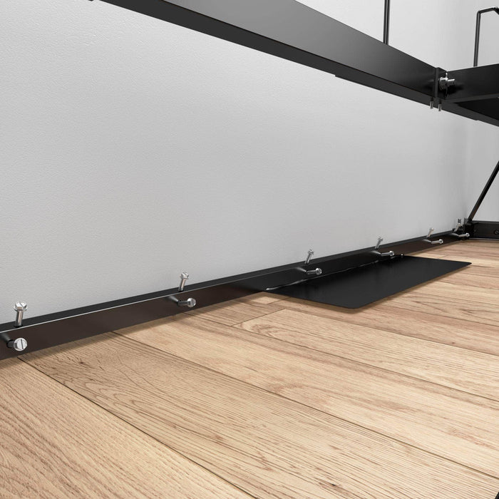 Bestar Murphy Wall Bed Pur Full Murphy Wall Bed and 2 Storage Units (131”) - Available in 2 Colors