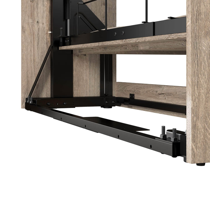 Bestar Murphy Wall Bed Pur Full Murphy Wall Bed and 2 Storage Units (131”) - Available in 3 Colors