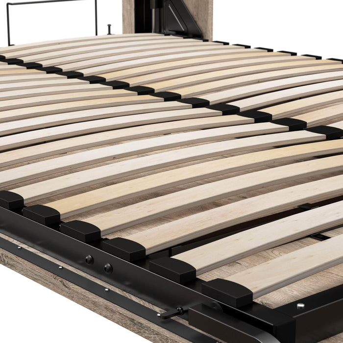 Bestar Murphy Wall Bed Pur Full Murphy Wall Bed and 2 Storage Units (131”) - Available in 3 Colors