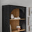 Pending - Prepac Bookcase Ark 78" Arched Bookcase in Black Oak