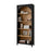 Pending - Prepac Bookcase Ark 78" Arched Bookcase in Black Oak