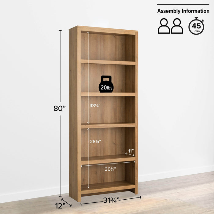 Pending - Prepac Bookcase Moda 80" Bookcase - Available in 3 Colors