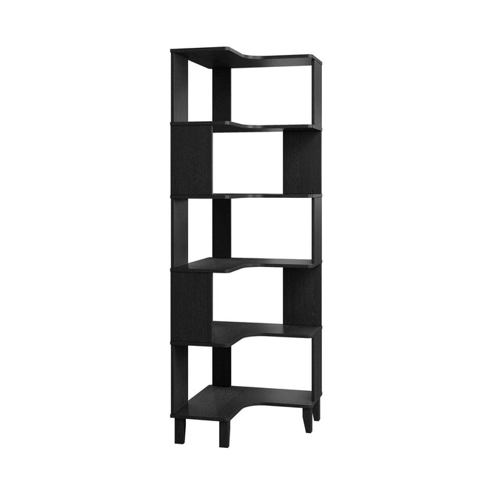 Pending - Prepac Bookcase Nordik 71.5" L-Shaped Corner Bookcase - Available in 3 Colors