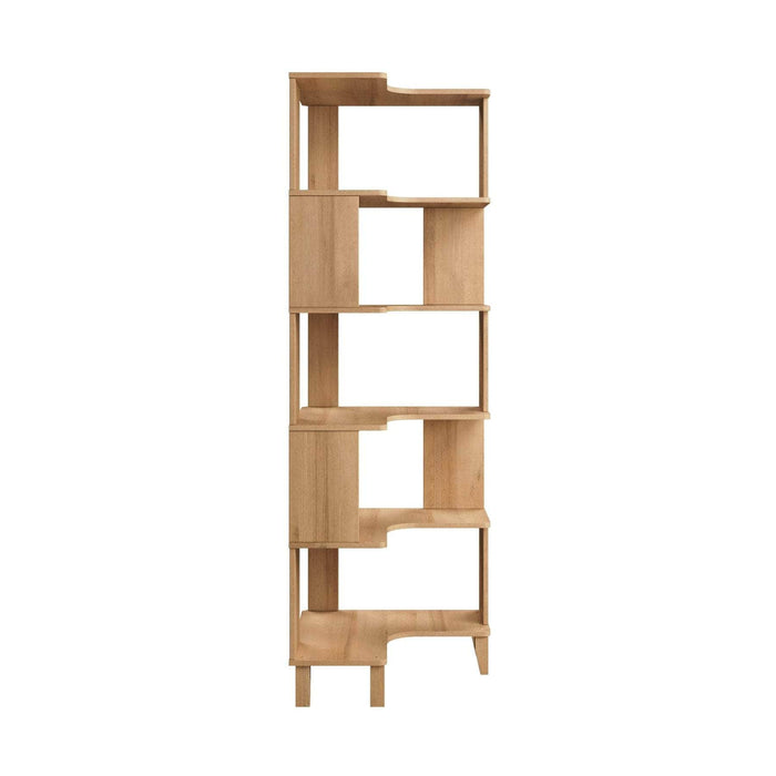 Pending - Prepac Bookcase Nordik 71.5" L-Shaped Corner Bookcase - Available in 3 Colors