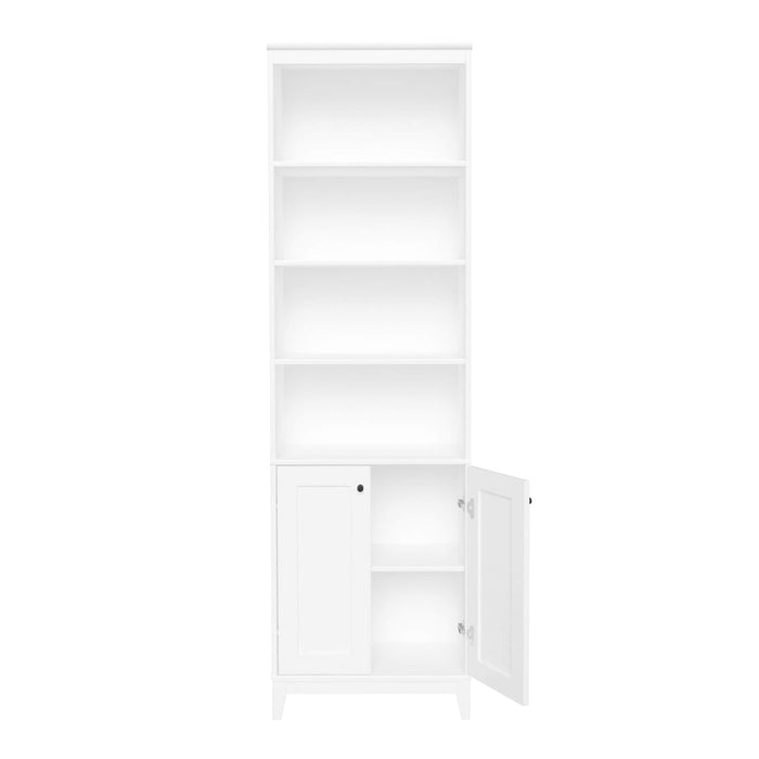 Pending - Prepac Bookcase White Yaletown 79.5" Bookcase - Available in 2 Colors