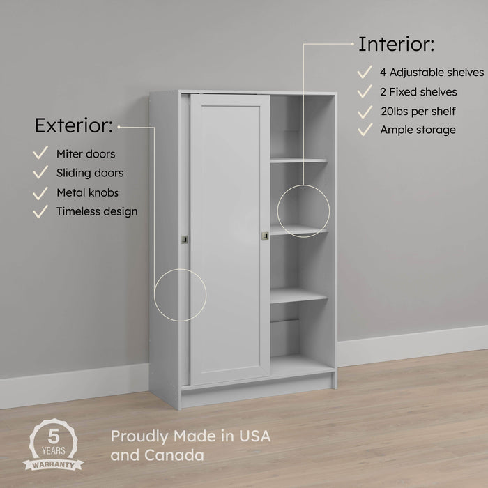 Pending - Prepac Cabinet Elite Plus Sliding Door Cabinet