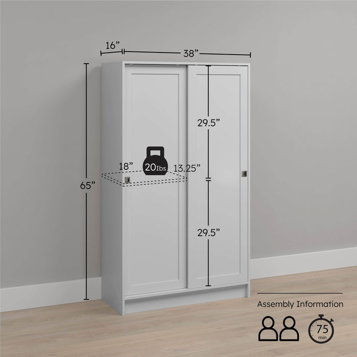 Pending - Prepac Cabinet Elite Plus Sliding Door Cabinet