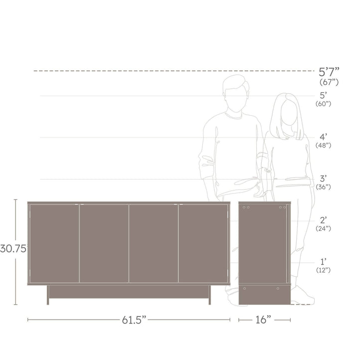 Pending - Prepac Console Finnley 61.5" Console - Available in 2 Colors