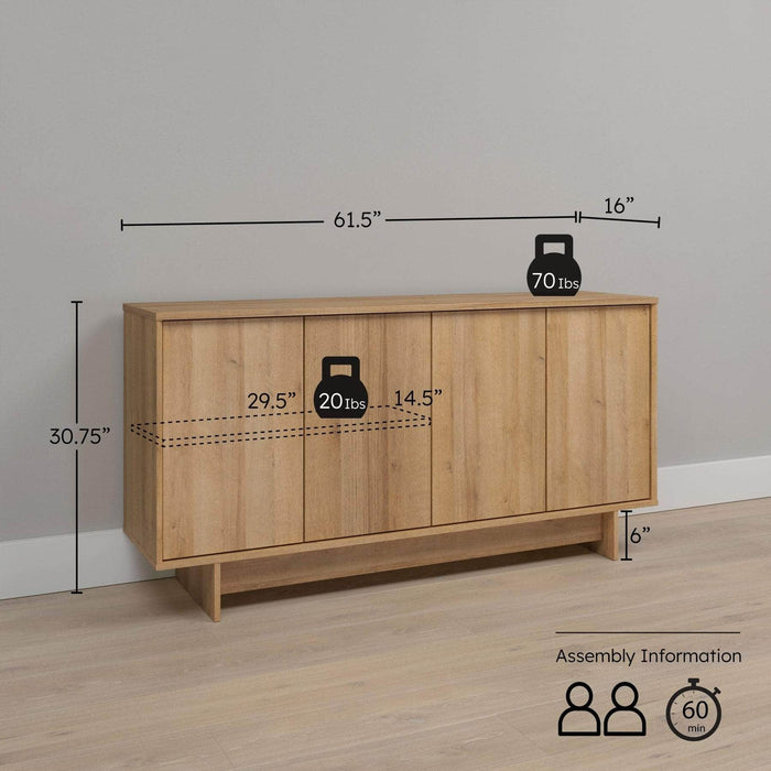 Pending - Prepac Console Finnley 61.5" Console - Available in 2 Colors