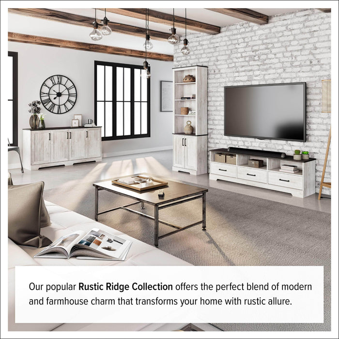 Pending - Prepac Console Rustic Ridge 66" 4-Door Console