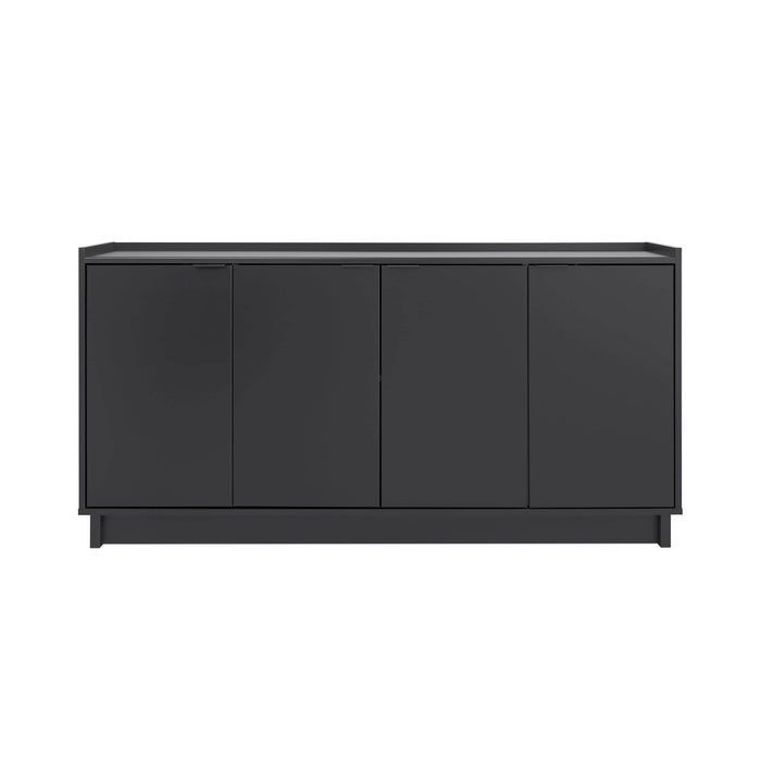 Pending - Prepac Console Table Black Simply Modern 4-Door Console - Available in 3 Colors