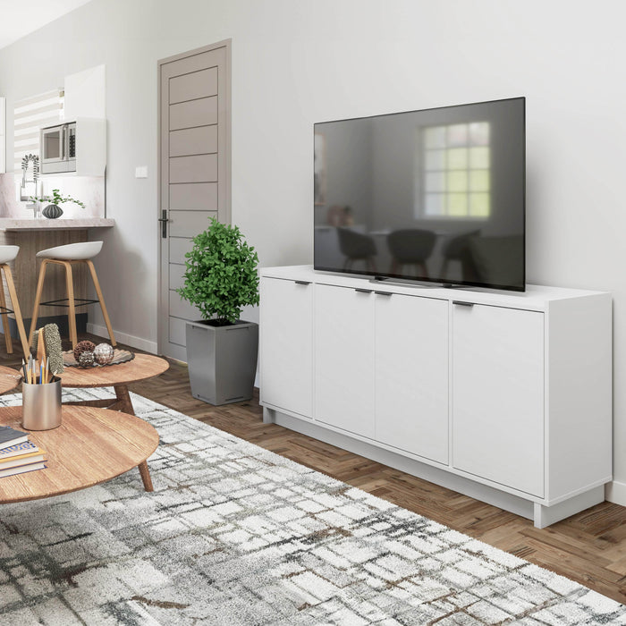 Pending - Prepac Console Table Simply Modern 4-Door Console - Available in 3 Colors