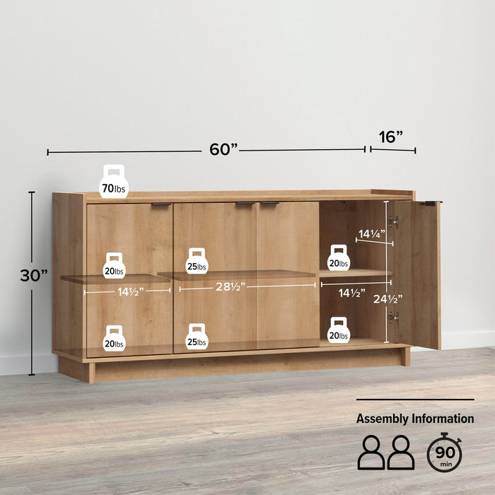 Pending - Prepac Console Table Simply Modern 4-Door Console - Available in 3 Colors
