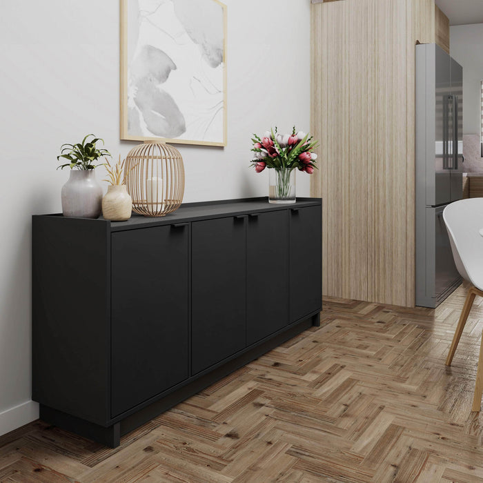 Pending - Prepac Console Table Simply Modern 4-Door Console - Available in 3 Colors