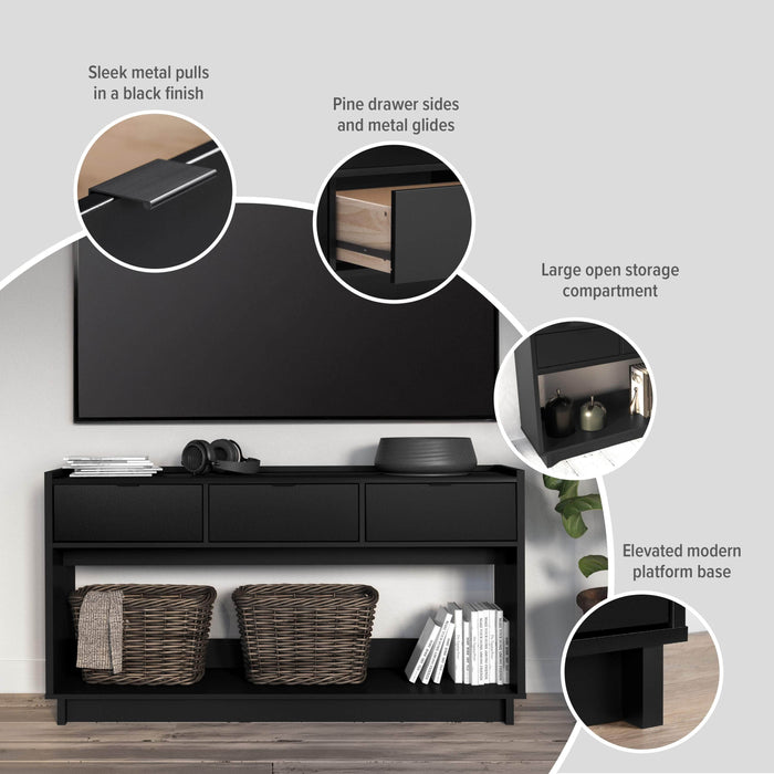 Pending - Prepac Console Table Simply Modern 60.25" Console - Available in 3 Colors