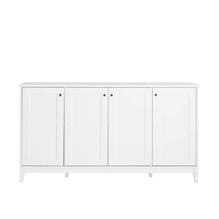 Pending - Prepac Console White Yaletown 60" 4-Door Console - Available in 2 Colors