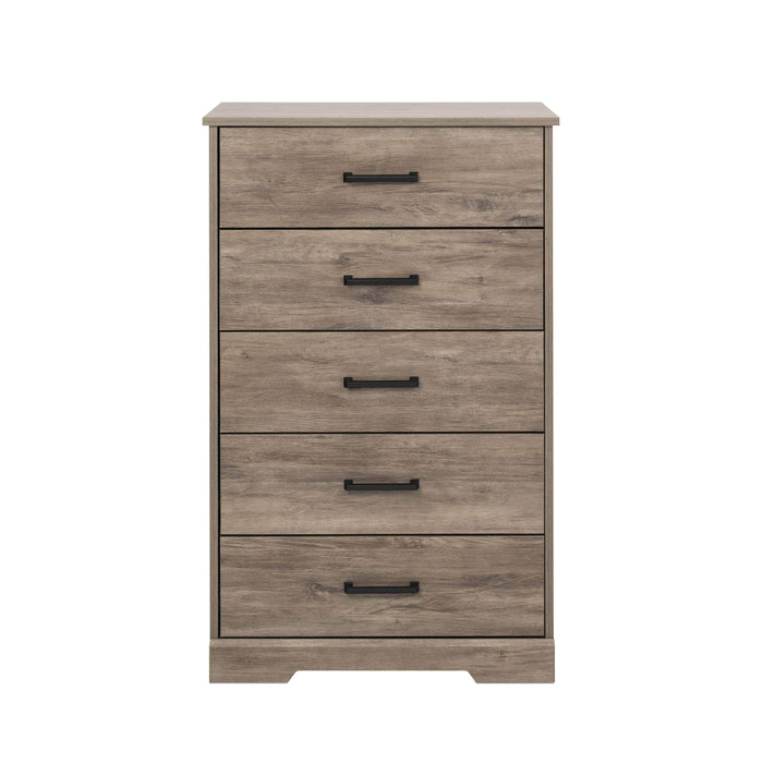 Pending - Prepac Drawer Chest Drifted Gray Rustic Ridge 5-Drawer Chest - Available in 4 Colors