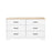 Pending - Prepac Drawer Chest Rustic Ridge Farmhouse 6-Drawer Chest in White & Natural Oak