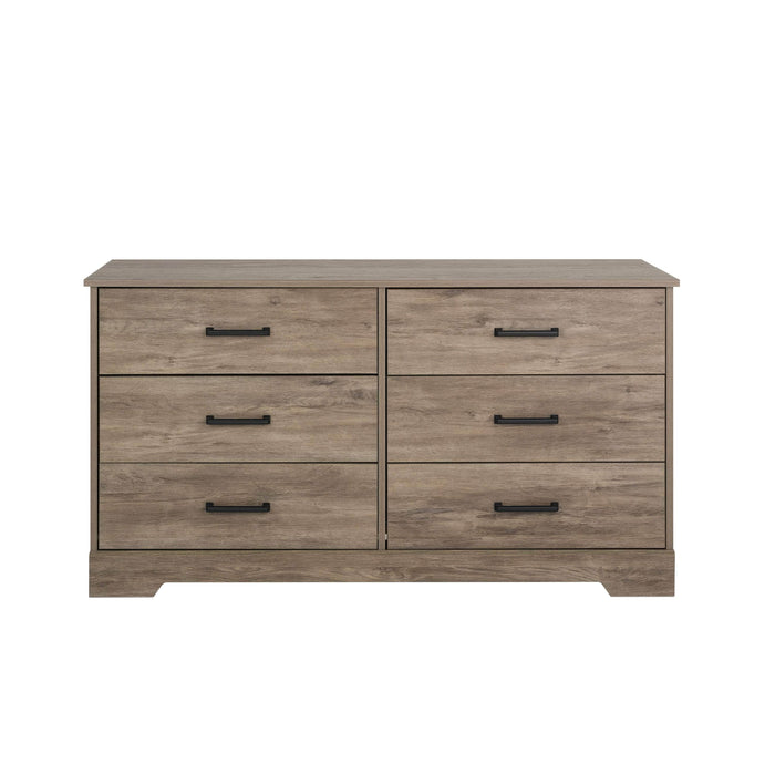 Pending - Prepac Dresser Drifted Gray Rustic Ridge 6-Drawer Dresser- Available in 4 Colors