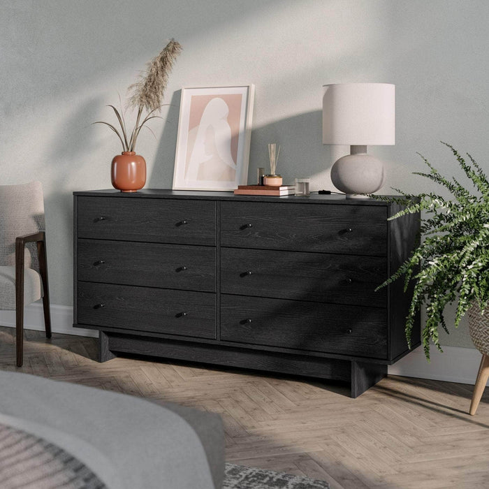 Pending - Prepac Dresser Finnley 6-Drawer Dresser - Available in 2 Colors